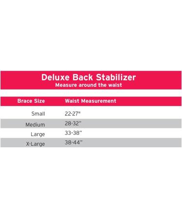 Cramer Deluxe Back Stabilizer - Ultimate Lumbar Support Brace for Lower Back Pain Relief & Injuries - Comfort & Compression - Small Size Black - Buy Online on GoSupps.com