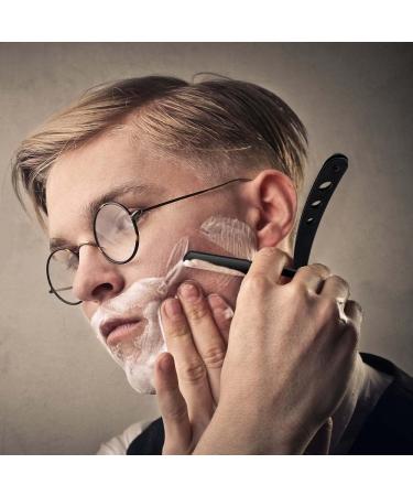 Professional Razor Men's Set - 100 Blades Straight Razor & Hairdresser Accessories for Beards & Eyebrows - Perfect Father's Day Gift - Buy Online on GoSupps.com
