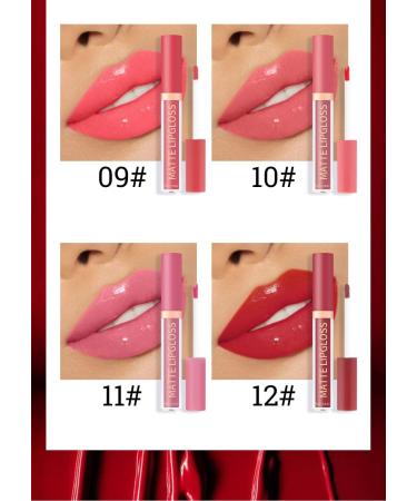 INTEROOKIE Makeup Water Gloss Lip Glaze Mirror Lip Honey Liquid for Natural and Long Lasting Moisturizing NonFading Lip Color 12 - Buy Online on GoSupps.com