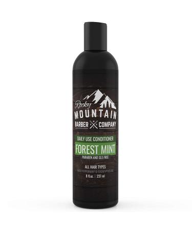 Rocky Mountain Barber Company Men's Conditioner - Tea Tree Oil  Peppermint & Eucalyptus for All Hair Types - 8oz
