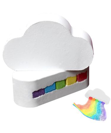 Bath Bombs Kids Bubble Bath Handmade Cloud Rainbow Bath Bomb Colorful Bubbles Shower Steamers Moisturize Dry Skin Stress Relif Relaxing Birthday Gifts for Women Gifts