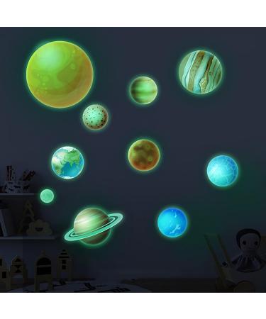 Glow in The Dark Stars Wall Stickers - 445 PCS Ceiling Stars Planets Kids Wall Decors in Green Light - Perfect for DIY Bedroom and Nursery Decor - Buy Online on GoSupps.com