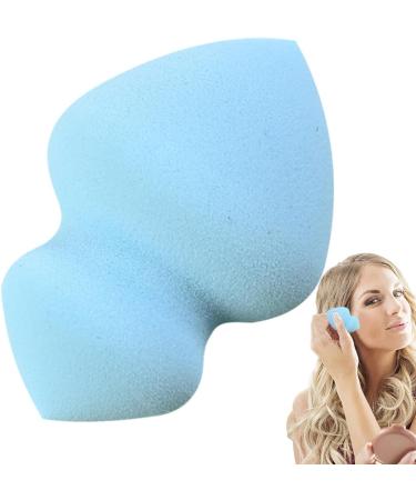 Makeup Sponges For Foundation Gyro Shape Soft Beauty Cosmetic Blender - Professional Streak Application Blender Sponge For Foundation Liquid Cream And Powder Gyro Beauty Egg 28*40*60 Blue - Buy Online on GoSupps.com