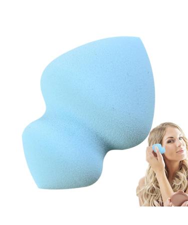 Makeup Blender Sponge - Gyro Shape Beauty Foundation Blending Sponge Professional Streak Application Blender Sponge For Foundation Liquid Cream And Powder Gyro Beauty Egg 28*40*60 Blue