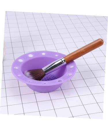 minkissy 1pc Makeup Brush Scrubber Makeup Brush Cleaning Pad Cleaner Brush Pad Cosmetic Brush Cleaner Silicone Brush Cleaner Makeup Cleaner for Makeup Brush Cup Tool Purple Make up medium Purple - Buy Online on GoSupps.com