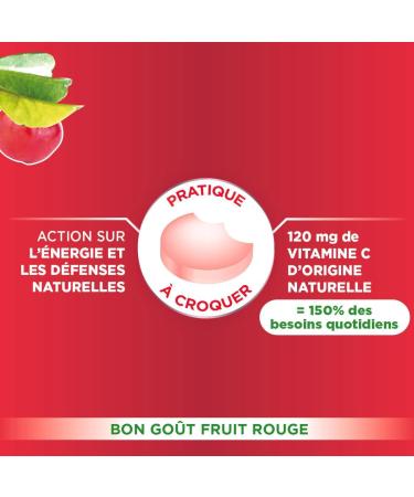 Fort Pharma - Acerola | Natural Vitamin C Chewable - Vitality Food Supplement | 60 Chewable Tablets - Delicious Red Fruit Fl - Buy Online on GoSupps.com