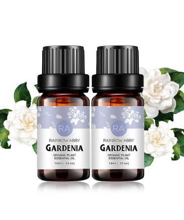 2-Pack Gardenia Essential Oil 100% Pure Oganic Plant Natrual Flower Essential Oil for Diffuser Message Skin Care Sleep - 10ML