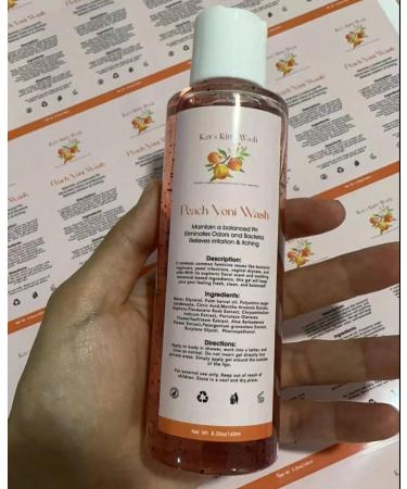 Peach Yoni Femine Wash for Women pH balance fresh scent soothing based to keep you feeling fresh