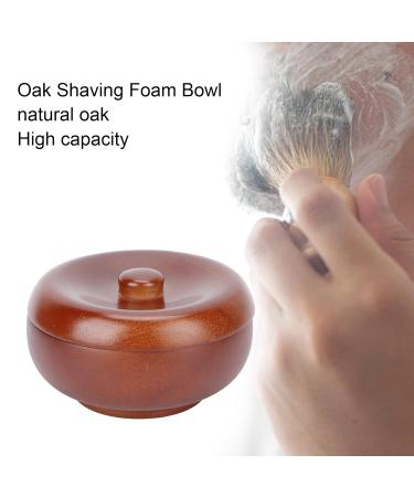 Premium Wooden Shaving Bowl with Lid - Ideal for Men's Shaving Foam & Soap | International Shipping Available - Buy Online on GoSupps.com
