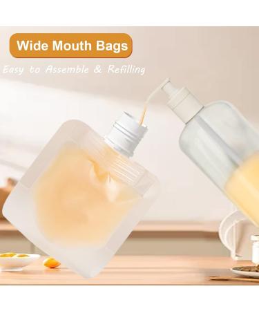 15 PCS TSA Approved Refillable Travel Size Squeeze Pouch Set - Portable Makeup & Toiletry Containers (30ml/50ml/100ml) - Buy Online on GoSupps.com