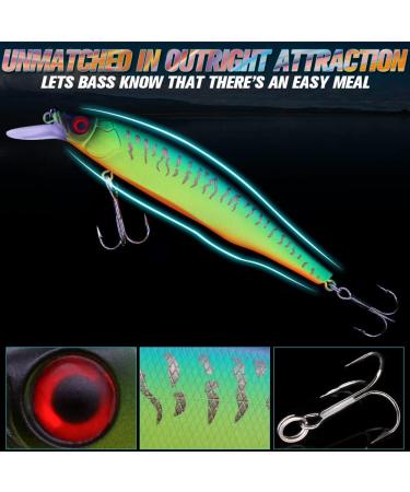 Mat Tiger Jerkbait for Bass Fishing - 85mm Minnow Lure Kit - Suspending Jerk Baits - 1 Pack - Buy Online on GoSupps.com