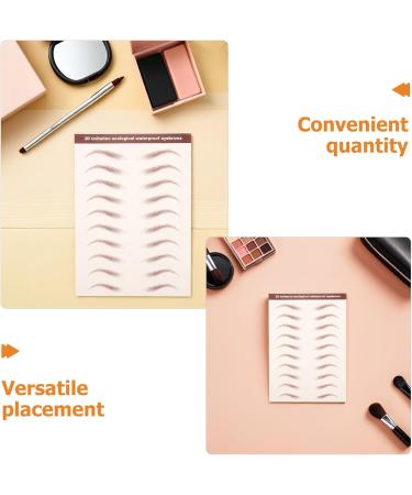 Mobestech 6feuilles Sourcils Autocollant Temporaires Imperm ables Repositionnables pour Maquillage Bandes Adh sives Simul s - Buy Online on GoSupps.com