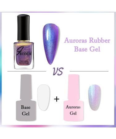 Purple Nail Varnish Chrome Nail Polish Glitter Aurora Gel Nail Varnish Quick Dry Soak Off Nail Art Manicure Pedicure For Professional Drying No UV Needed For Women Party 8ml - Buy Online on GoSupps.com