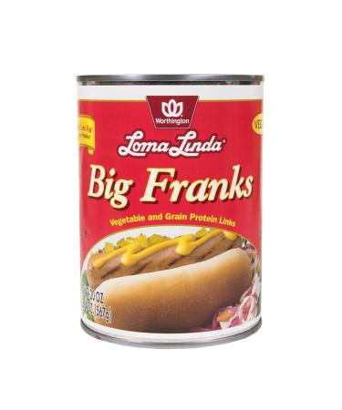 Shop Loma Linda Plant-Based Kosher Big Franks 20 oz - Pack of 12 | Vegan Sausages - Buy Online on GoSupps.com