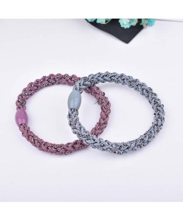 20 Pieces Fashion Braided Hair Ties | Elastic Ponytail Holders | Colorful Hair Accessories for Women & Girls - Buy Online on GoSupps.com