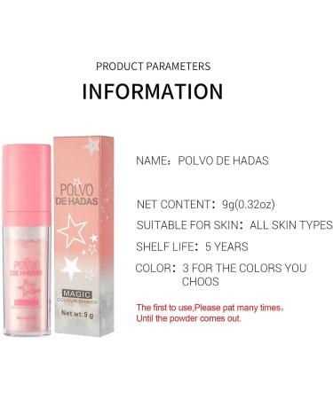 Highlight Powder Stick Puff Lightweight Texture Highlight Patting Powder Beautiful 9g Small for Makeup (White) - Buy Online on GoSupps.com