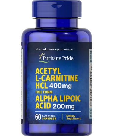 Puritans Pride Acetyl L-carnitine Free Form 60 Count