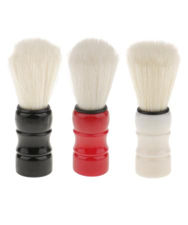 T TOOYFUL Salon Thick Nylon Hair Shaving Brush - Hard Knot Handle for Beard & Mustache - Red | International Shipping Available - Buy Online on GoSupps.com