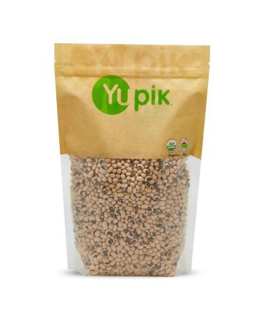 Yupik Organic Black Eyed Beans Non-GMO Vegan Gluten-Free 1 Kg 1 kg (Pack of 1)