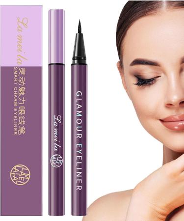 Waterproof Black Eyeliner - Travel Smudge Proof Liquid Eye Liners with Fine Tip Portable Black Eye Liners for Beginners Long Wear Fast Drying Eye Makeup for Travel Huyath - Buy Online on GoSupps.com