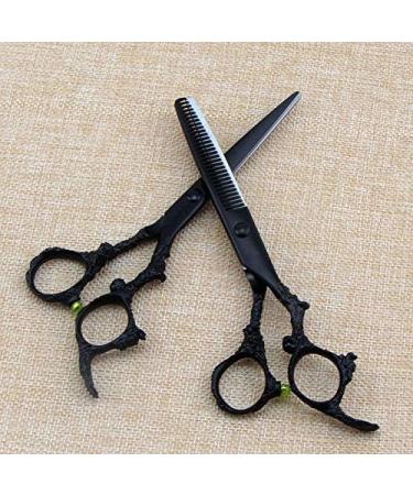 Hair Cutting Scissors 6 Inch Professional Japan Steel Black Dragon Cut Hair Scissors Haircut Thinning Barber Cutting Shears Hairdressing Scissors Set - Buy Online on GoSupps.com