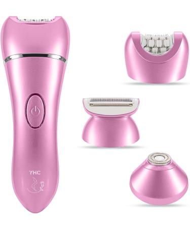 YHC Epilator for Women - Wet & Dry Lady Shaver for Legs Cordless Waterproof - USB Rechargeable - Purple