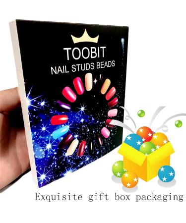 800+ Gold Nail Micro Caviar Beads & Charms Kit with Tweezers - 3D Nail Art Decorations & Accessories - Buy Online on GoSupps.com