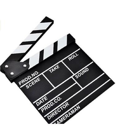 Wendin Wooden Clapboard Director Film Movie Slateboard Clapper Board - Black - Buy Online on GoSupps.com