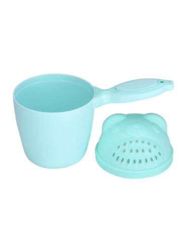 Baby Bath Rinse Cup removable baby bath mug baby shampoo rinser tear -free waterfall rinser baby bath rinser bucket Kid wash hair bathing flusher for baby tub green bathroom security