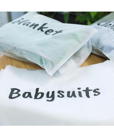20 Pcs Maternity Hospital Bag Essentials Storage Bags - Reusable Ziplock Pouches (15 Labeled & 5 Unlabeled) - Buy Online on GoSupps.com