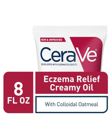 CeraVe Eczema Creamy Oil 8 fl oz | Extra Dry Itchy Skin Relief - Buy Online on GoSupps.com