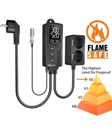 Elitech STC-1000PRO Thermostat Temperature & Moisture Controller | 220V Socket for Greenhouse Reptiles Terrarium - Buy Online on GoSupps.com