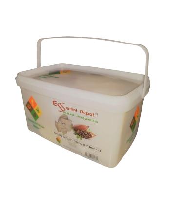 Cocoa Butter Chips Flakes - 4 lb | Sealed PP Square Pail | Resealable Lid | Microwave & Freezer Safe - Buy Online on GoSupps.com