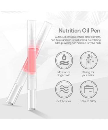 Cuticle Oil for Nail Care Fruity Natural Ingredient Nail Oil Pen Cuticle Oil Pen Organic Nail Oil Pen Nail Care Pen Products Thin Nails And Growth for Damaged Nails(5PC) - Buy Online on GoSupps.com