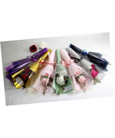 ABOOFAN 6 Pcs Flower Soap Bouquet Artificial Rose Flower Scented Rose Bouquet Rose Flower Soap Graduation Flower Bouquet Everlasting Flower Rose Flower Gift Carnation Decorate Delicate Bluex3pcs 34x12x6cmx3pcs - Buy Online on GoSupps.com