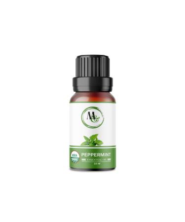 Organic Marco Esra Peppermint Essential Oil 10ml Pure and Natural Diffuser Oil for Aromatherapy Diffuser Humidifier Massage Undiluted No Fillers