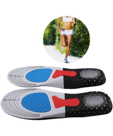 2 Pairs Arch Support Heel Cushion Insert - Breathable Eva Insoles for Basketball & Training - Black Shoe Pads - Buy Online on GoSupps.com