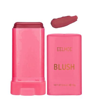 Moisturizing Makeup Blusher Stick - Creamy Makeup Solid Moisturizing Stick Blusher Balm Face Makeup Cream Blusher Cheek Makeup Wand Beauty Blusher Cheek Stick for Red