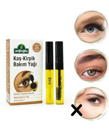  Arifoglu Eyebrow Care Oil 10ml + 10ml with Argan Oil and Natural Vitamin E - Buy Online on GoSupps.com