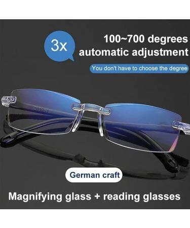 Autozoom Glasses - Clear Focus Reading Glasses with Automatic Adjustment for Men & Women | 2PCs - Buy Online on GoSupps.com