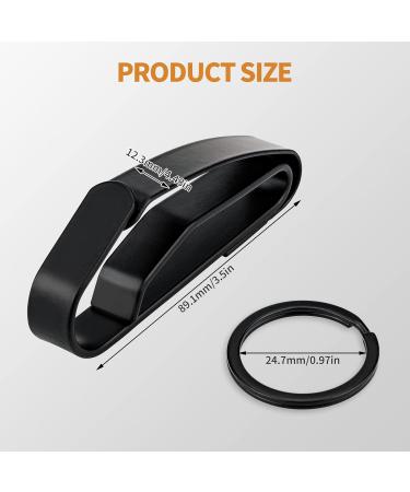 Duty Belt Key Holder Quick Release Clip | Stainless Steel Tactical Stealth Key Ring - 4 Detachable Keyrings | For Police & Law Enforcement | Fits up to 2.25 Belt | Black (2 Pack) - Buy Online on GoSupps.com