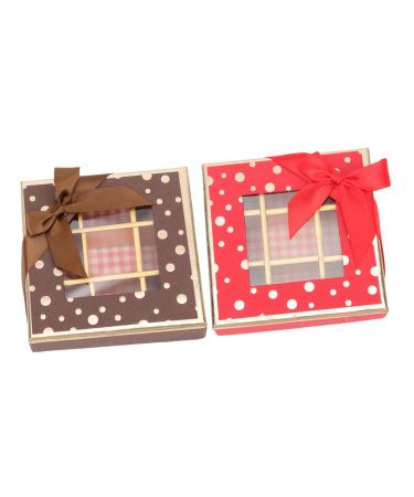 Abaodam 2pcs Box Chocolate Box Jewelry Storage Organizer Chocolate Packing Container Baby Strawberry Paper