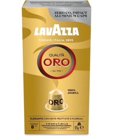 Nespresso Compatible Lavazza Qualita Oro 10 Coffee Capsules 10 Count (Pack of 1) - Buy Online on GoSupps.com