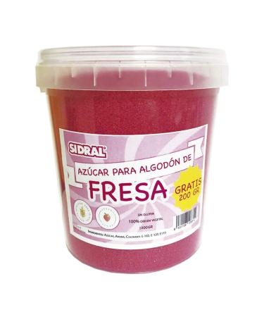 SIDRAL / STRAWBERRY | Sugar Candy Candy for Machine/ 1200g (200g FREE)…