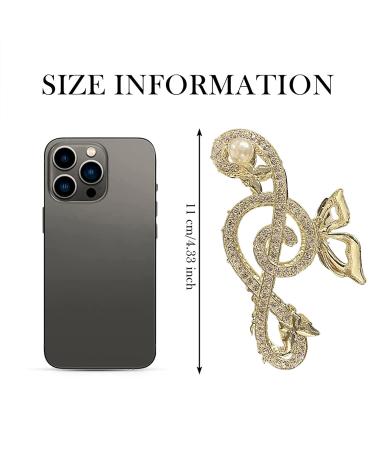 Music 2Pcs Rhinestone Hair Claw Clips | Large, Strong Metal Design | Muticolor Hair Jaw Clips | Acetate Hair Claws | Cute Headwear Gifts - Buy Online on GoSupps.com