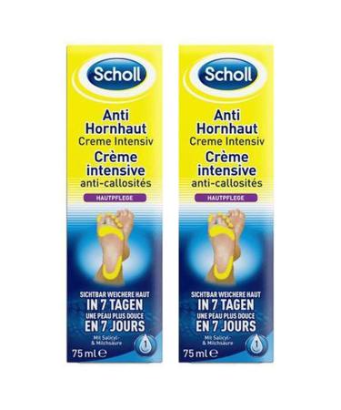 Scholl Anti-Callus Cream Intensive cream against calluses moisturising cream for feet pack of 2 (2 x 30 ml) - Buy Online on GoSupps.com