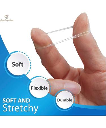 Cosy Companions 240x Clear Elastic Hair Bands Elastic Hair Ties Hair Band Hair Elastic Small Hair Bands Clear Hair Bands Rubber Bands For Hair Clear Hair Elastics Small Elastic Bands - Buy Online on GoSupps.com