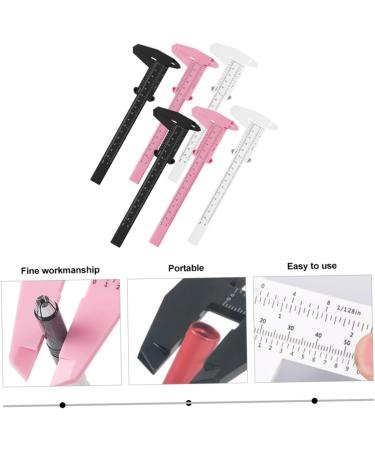 Angoily 6pcs Locating Rule Eyebrow Trimming Plastic Ruler 21x7.5cm Assorted Color - Buy Online on GoSupps.com