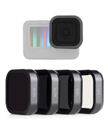 SOONSUN 4-Pack Lens Filter CPL ND8 ND16 ND32 Filter for GoPro Hero 11 10 9 Black Neutral Density and Circular Polarizing Lens Filter Kit Lens Protector for GoPro Hero 9 10 11 Black Camera - Buy Online on GoSupps.com