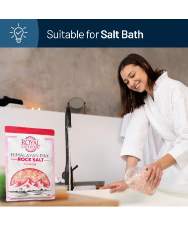 Himalayan Pink Salt 5 lbs Coarse Grain Bulk Bag - Pure Gourmet Crystals - 100% Natural with 84 Minerals - Ideal for Scrubs, Grinders, and Table Salt - Kosher Certified - 5 Pound Pack - Buy Online on GoSupps.com
